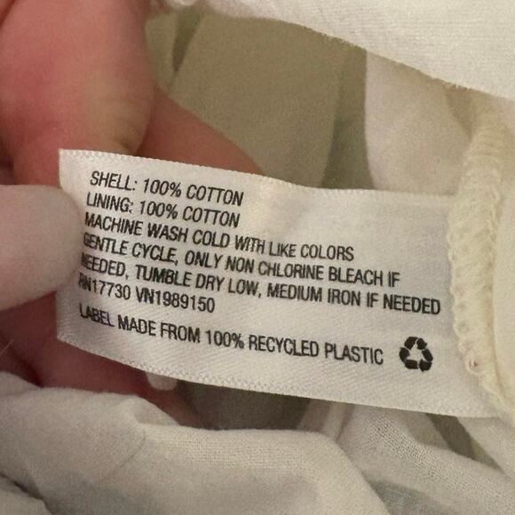 A New Day White Eyelet Summer Dress Tiered Puff Sleeve XL Fairy Romantic Wedding - Picture 9 of 11